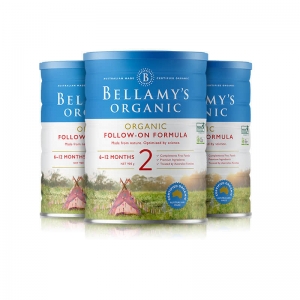 【澳洲直邮】 贝拉米奶粉 2段 900G*3罐 （新版）保质期2025年6月