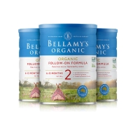 【澳洲直邮】 贝拉米奶粉 2段 900G*3罐 （新版）保质期2025年6月