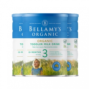 【新西兰直邮】Bellamys贝拉米3段有机婴幼儿奶粉3罐