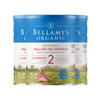 【新西兰直邮】Bellamys贝拉米2段有机婴幼儿奶粉3罐