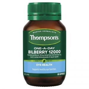 【直邮价】Thompson‘s 汤普森 蓝莓越橘护眼精华12000mg 60粒 保质期：2025.11月