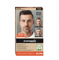 【直邮价】Aromaganic Men Medium Brown (Natural) 纯天然染发剂 男士专用 中等棕色